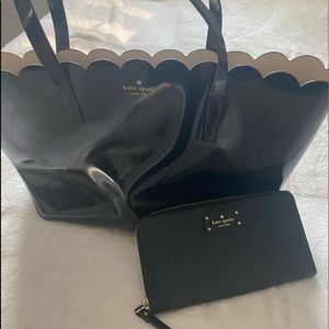 Kate Spade Tote w/ matching wallet